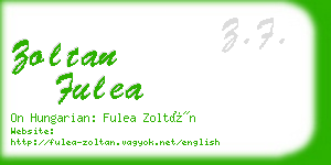 zoltan fulea business card